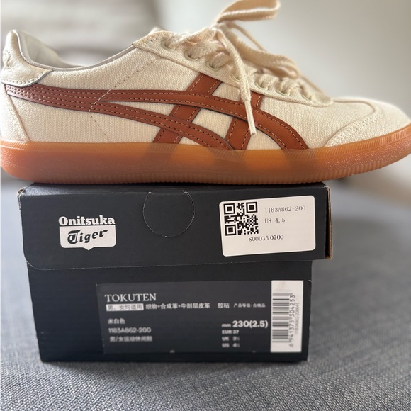 Onitsuka Tiger Beige and Brown Women’s Sneakers - Picture 5 of 5